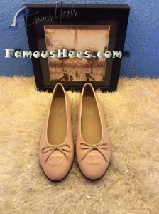 Classic flat beige leather 